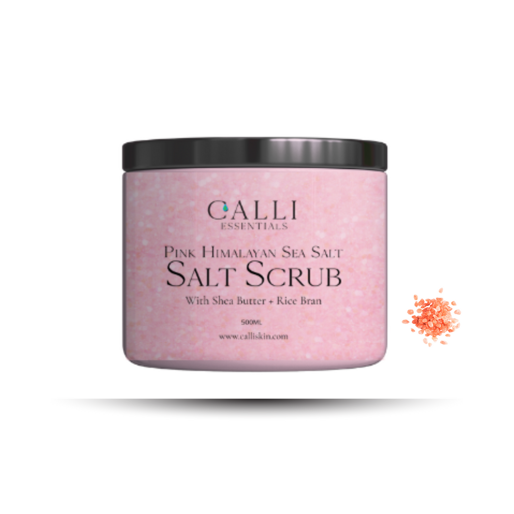 Calli Skin Pink Salt Scrub with Shea Butter