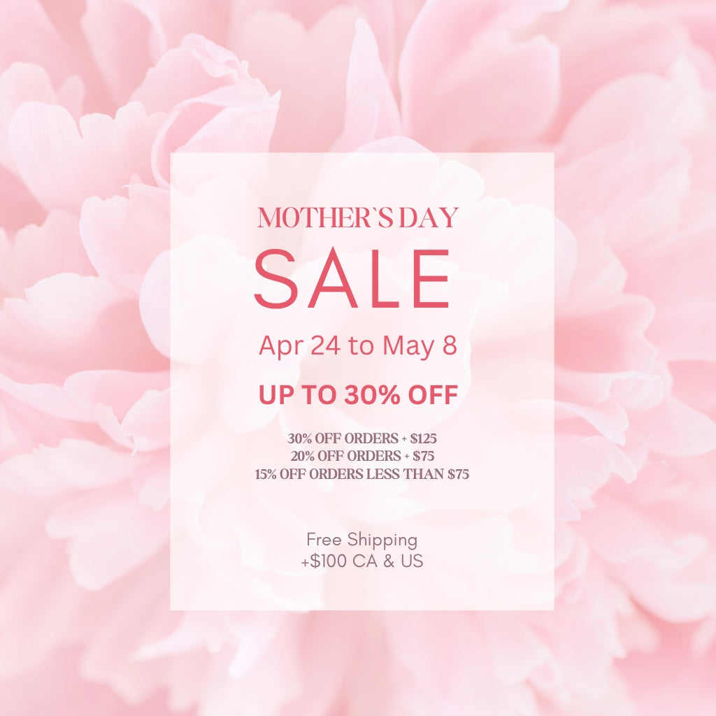 Mother's Day Sale. Up to 30% Off Sitewide. Sale on Apr 24 to May 8. 