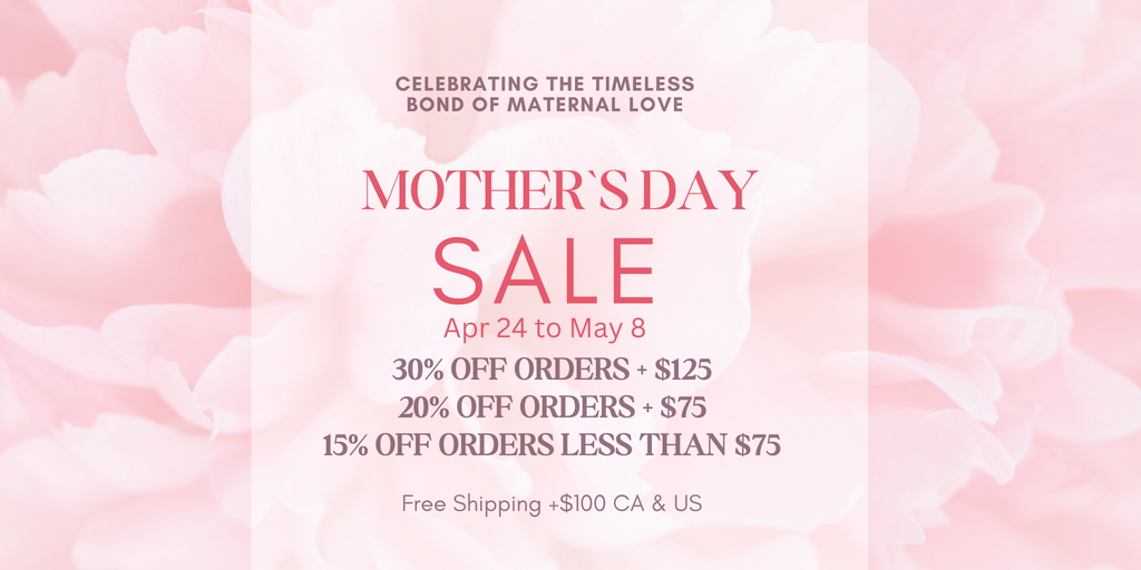 Mother's Day Sale. Up to 30% Off Sitewide. Sale On Apr 24 to May 8.