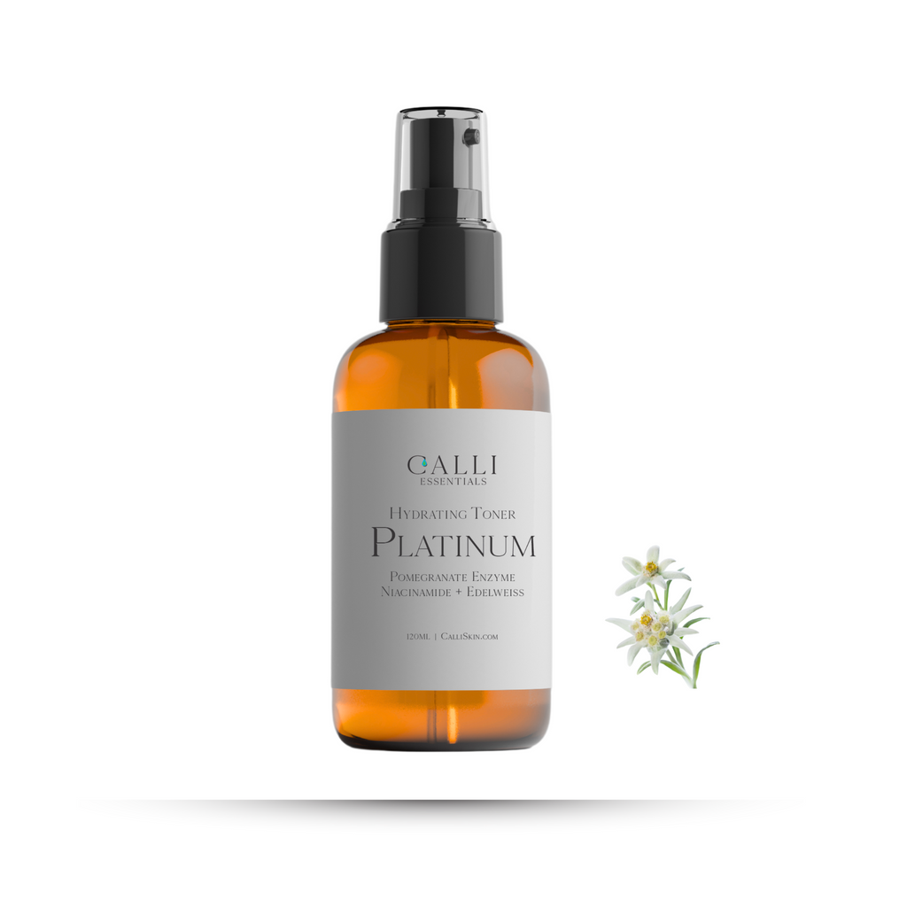 Calli Essentials Platinum Hydrating Toner with Nicinamide, Edelwiess and now with Hyaluronic acid