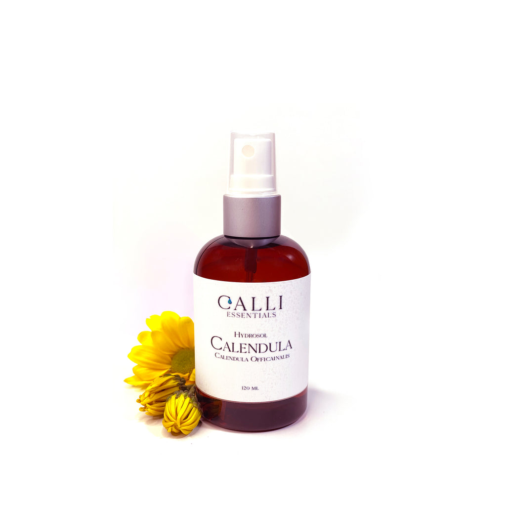 Organic Calendula Hydrosol - Marigold Flower Hydrosol - Calli Essentials - 100% Natural Skin Care Products - Pure Essential Oils 