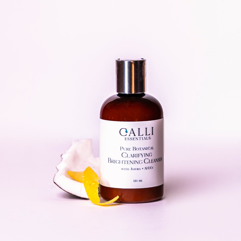 Jojoba & Glycerin Facial Cleanser- Clarifying and Brightening - www.CalliSkin.com