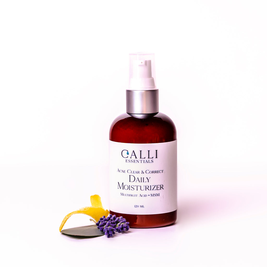 Daily Moisturizer / Clear and Correct Acne Formula - Light Weight & Vegan - www.CalliSkin.com