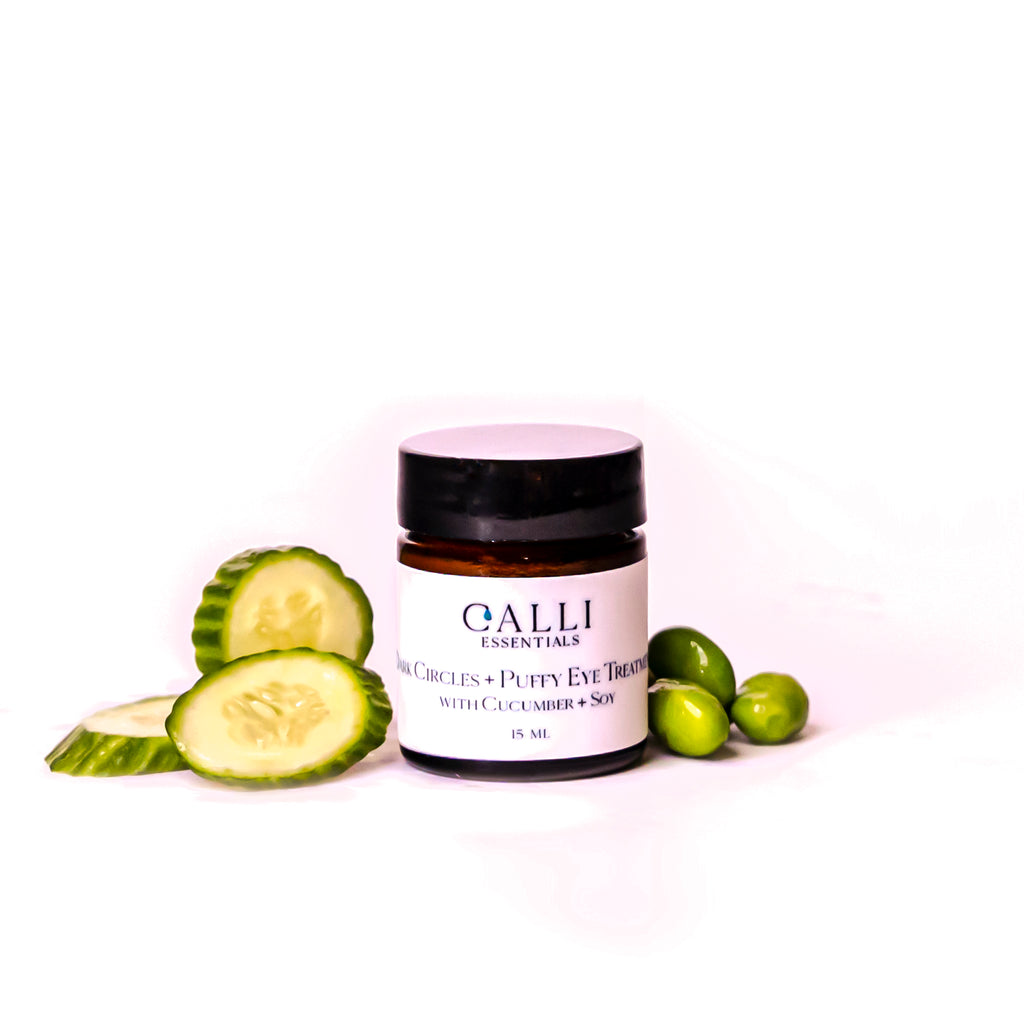 Dark Circle/Puffy Eye Cream - With Cucumber Soy & Vitamin B 3 - www.CalliSkin.com