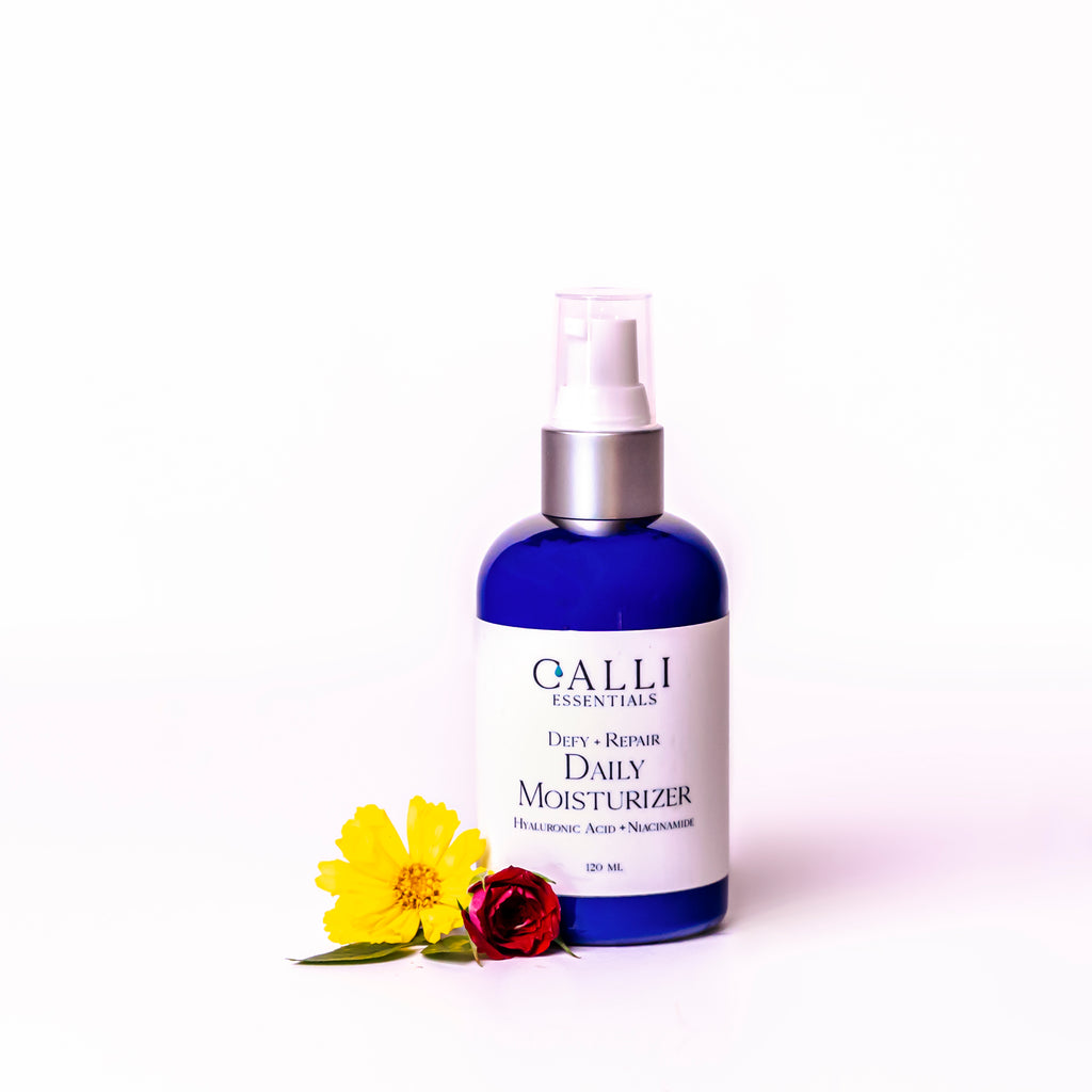 Defy and Repair Daily Moisturizer with Hyaluronate Acid and B Vitamins - www.CalliSkin.com