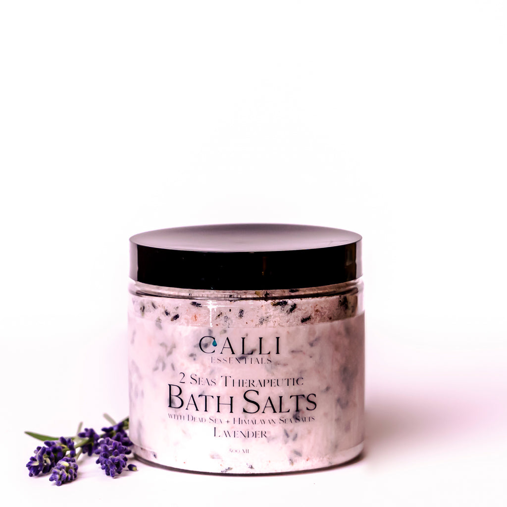 2 Seas Bath Salts With Dead Sea and Himalayan Salts + Epsom Salts -500 Grams - www.CalliSkin.com