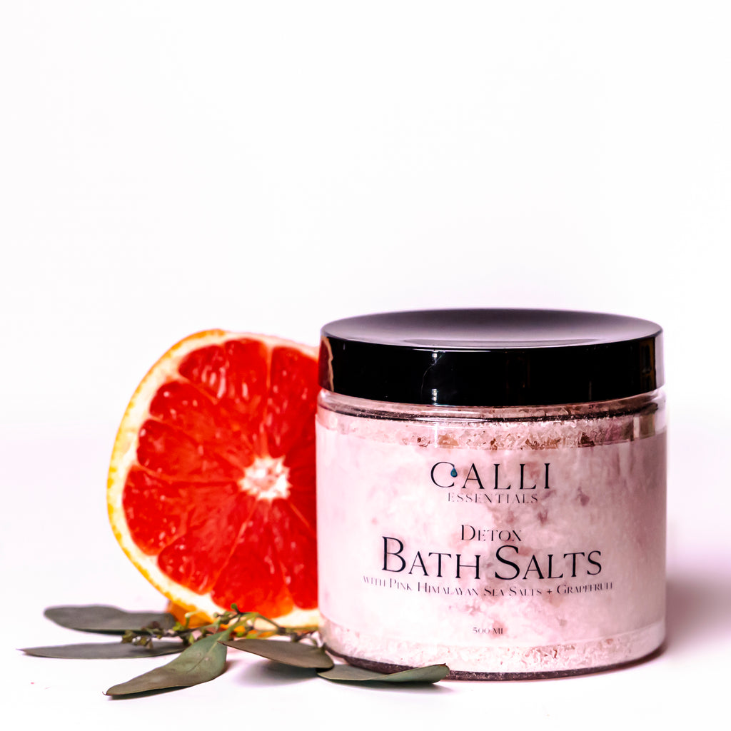 Detox Bath Salts -Himalayan + Epsom Salts - www.CalliSkin.com