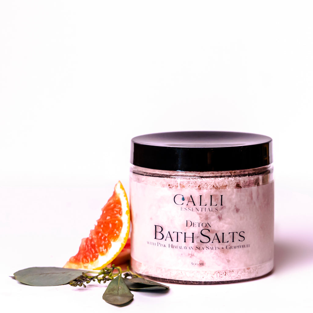 Detox Bath Salts -Himalayan + Epsom Salts - www.CalliSkin.com