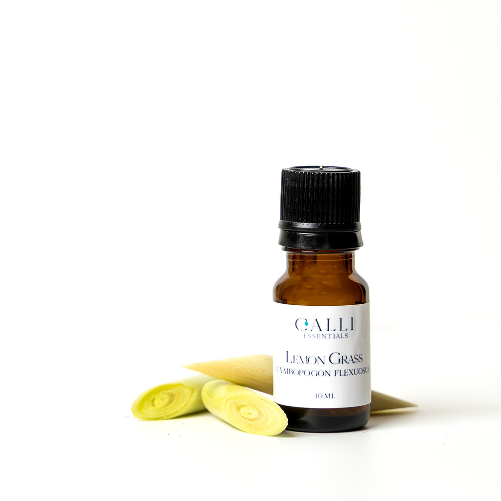 100% Pure Lemon Grass Essential Oil  - Citrus aurantifolia 10ML - Calli Essentials - 100% Natural Skin Care Products - Pure Essential Oils 