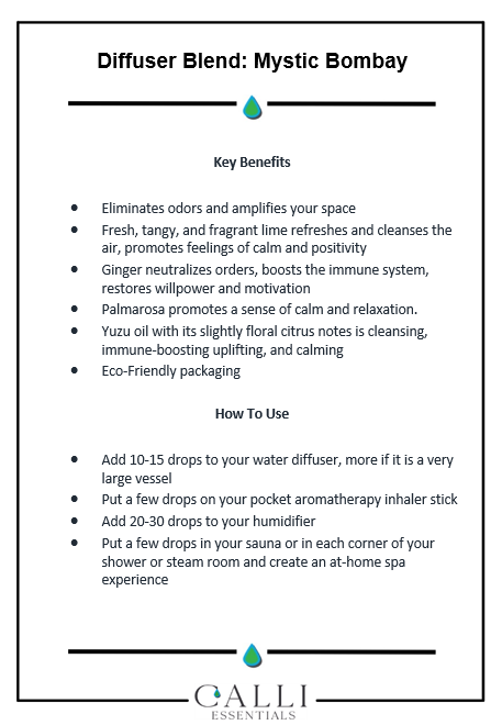 Diffuser Blend - Mystic Bombay - www.CalliSkin.com